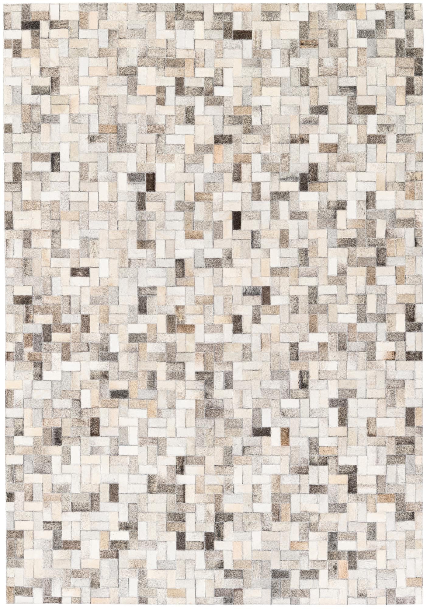 4' 7 x 6' 6 Cowhide Stocks Rug