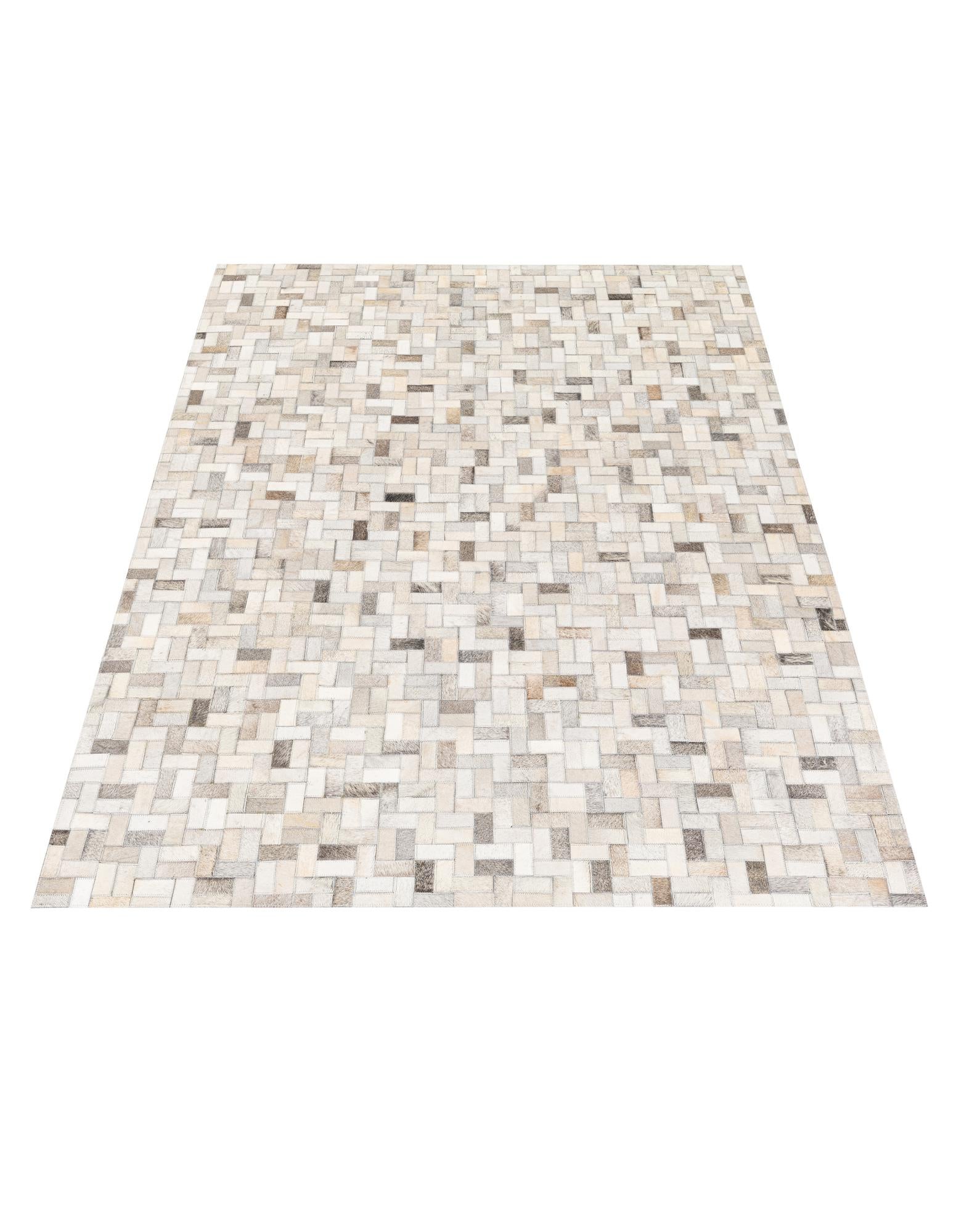 4' 7 x 6' 6 Cowhide Stocks Rug