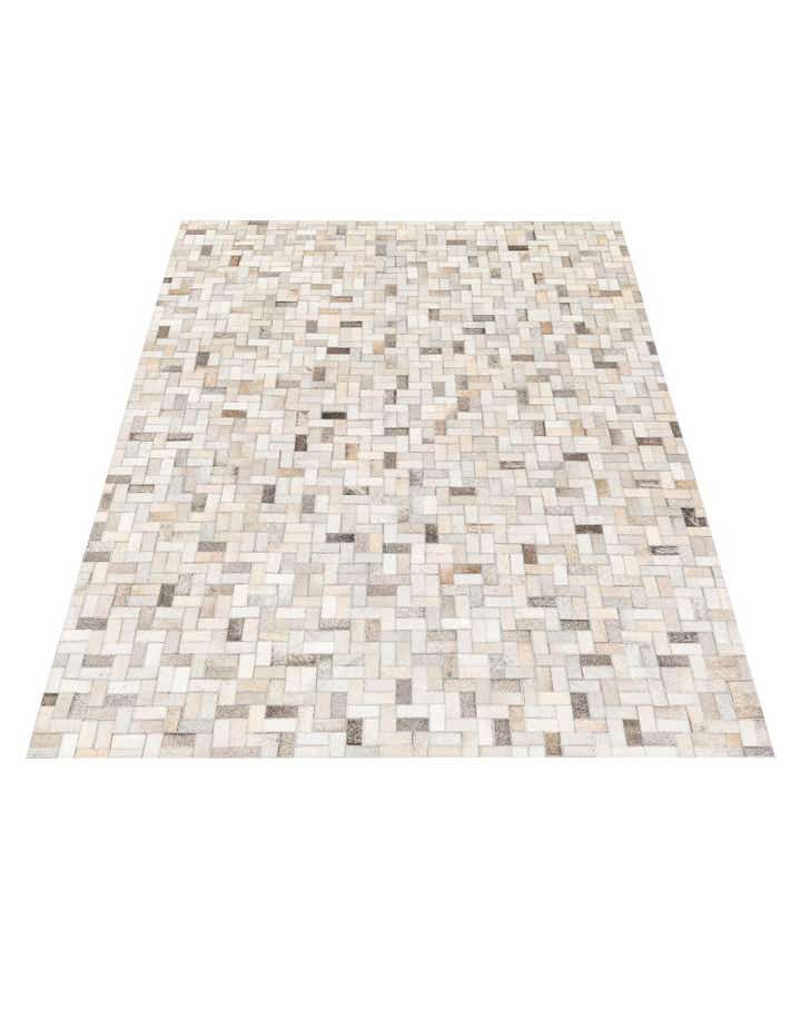 4' 7 x 6' 6 Cowhide Stocks Rug