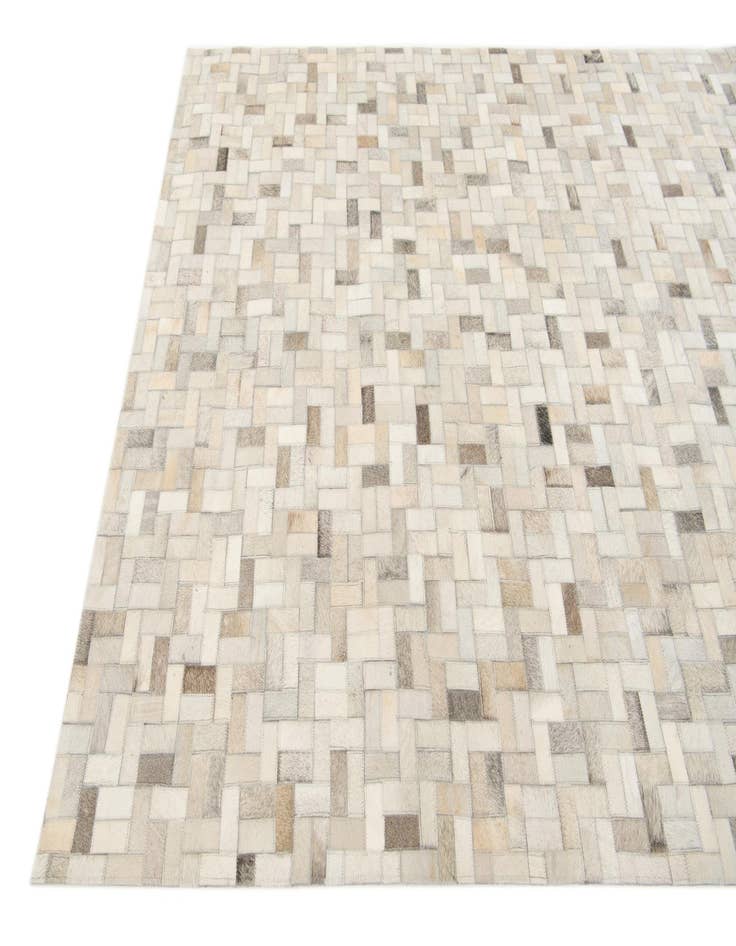 Detail image of 4' 7 x 6' 6 Cowhide Stocks Rug