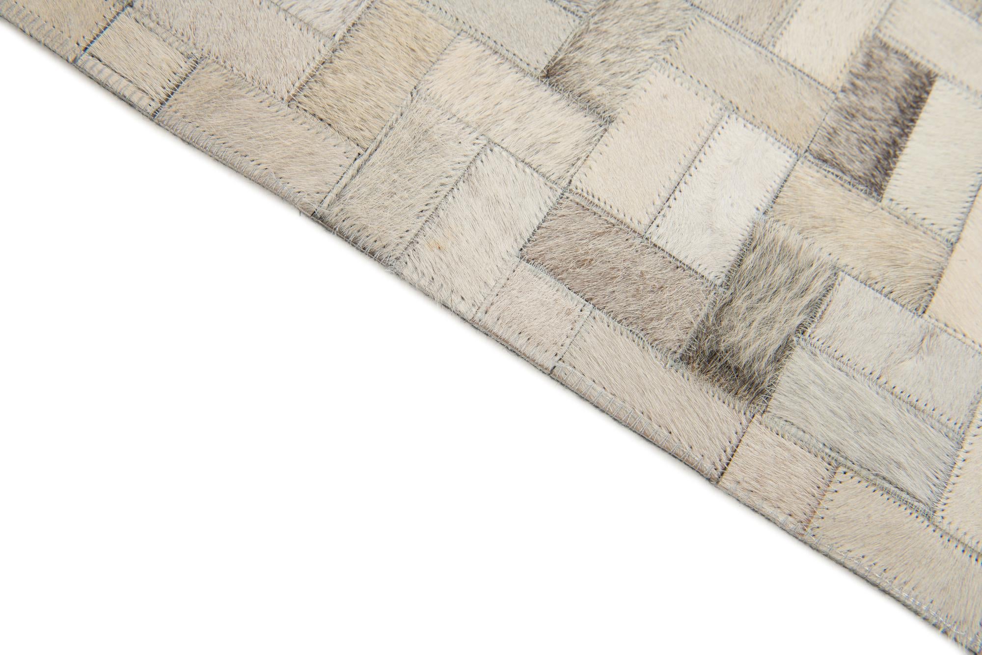 4' 7 x 6' 6 Cowhide Stocks Rug