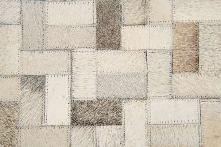 4' 7 x 6' 6 Cowhide Stocks Rug