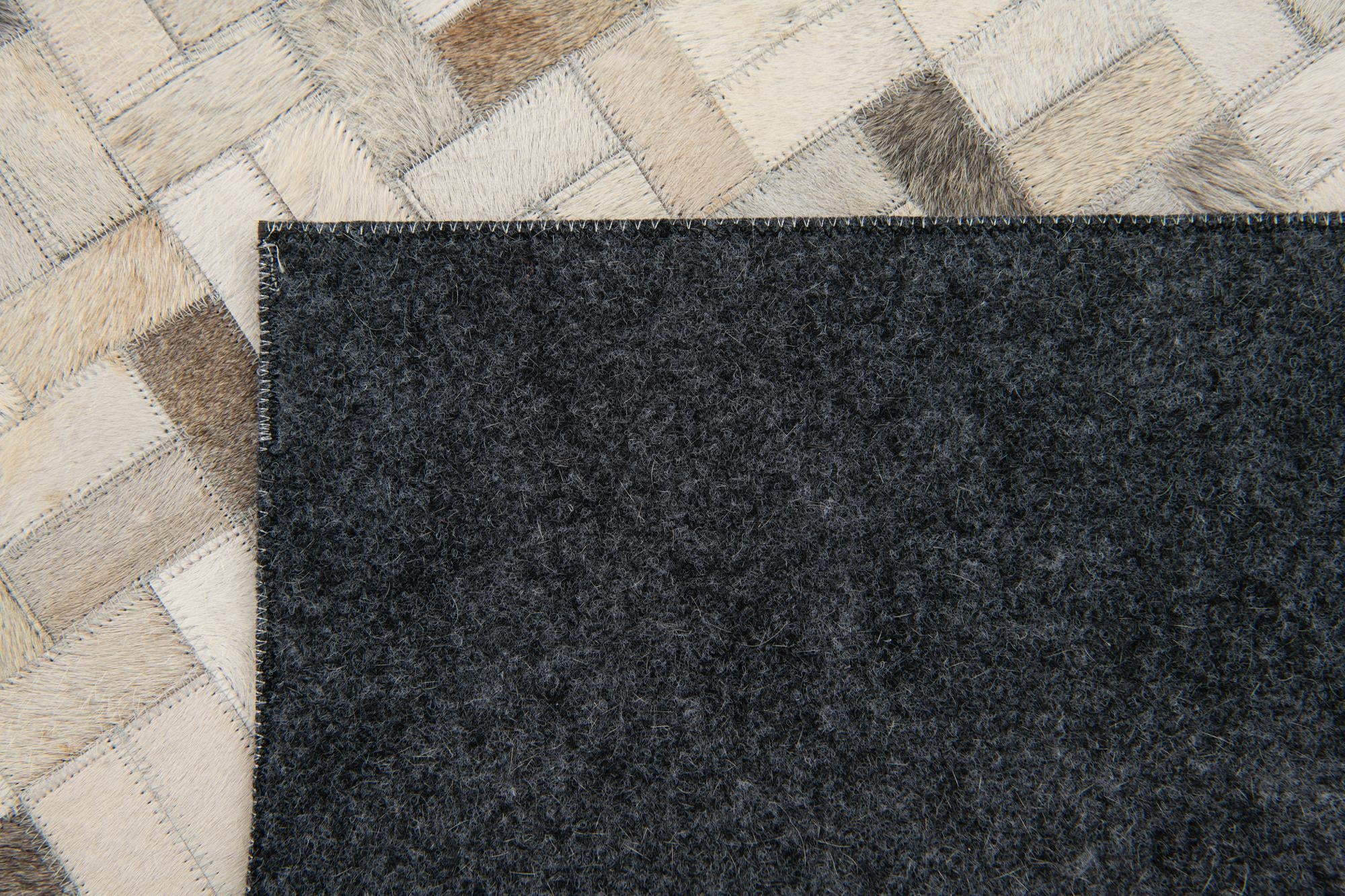 4' 7 x 6' 6 Cowhide Stocks Rug