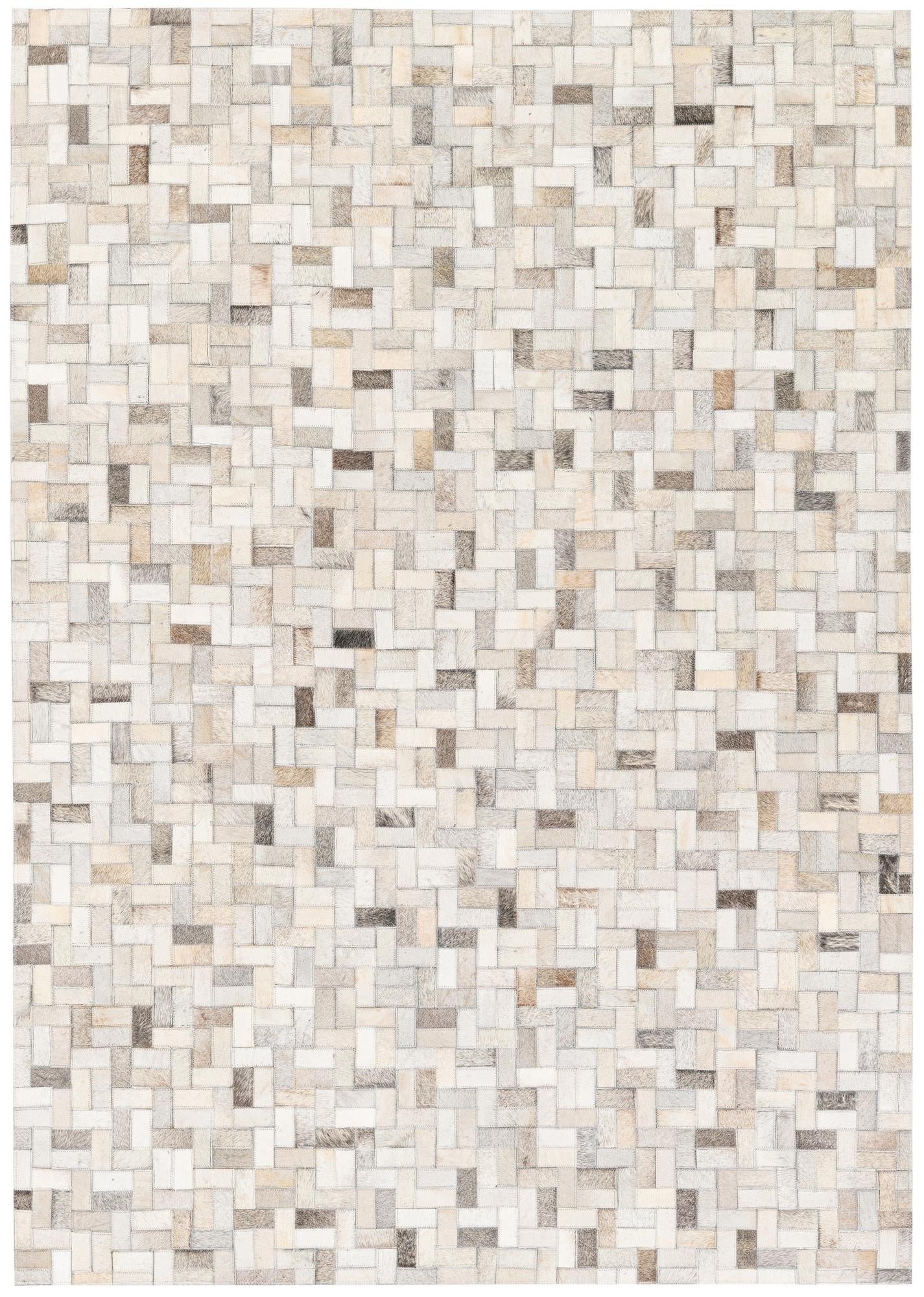 4' 7 x 6' 6 Cowhide Stocks Rug