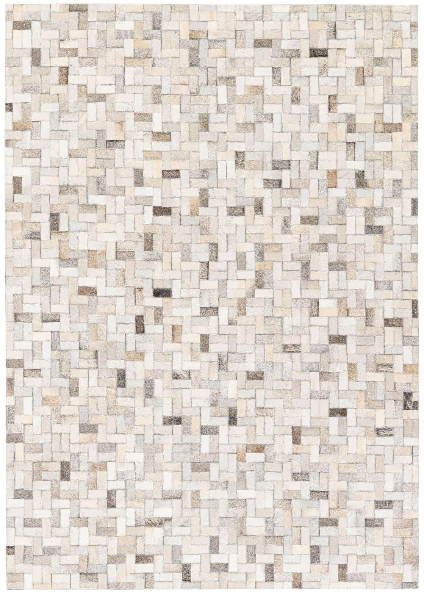 4' 7 x 6' 6 Cowhide Stocks Rug