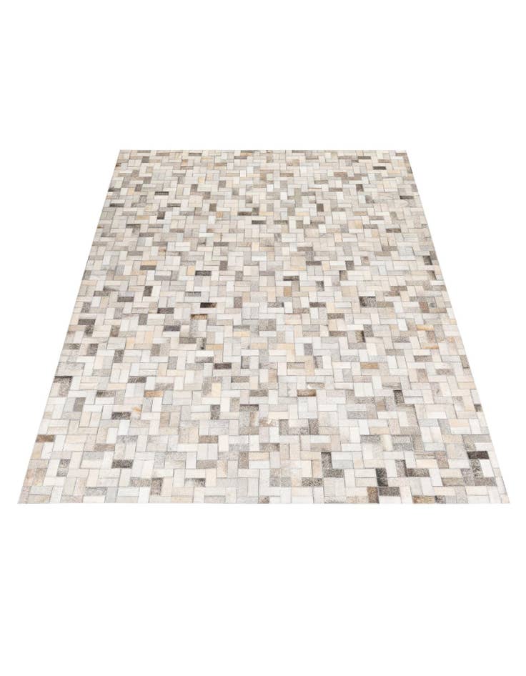 Detail image of 4' 8 x 6' 7 Cowhide Stocks Rug