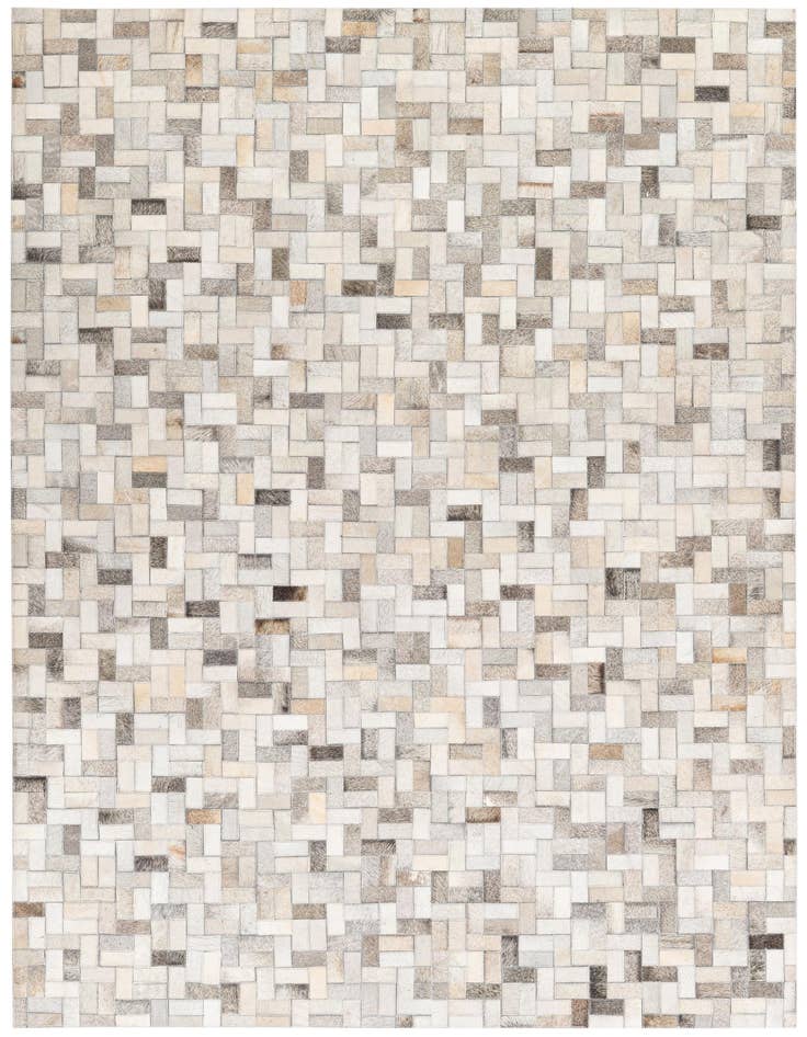 Detail image of 4' 8 x 6' 7 Cowhide Stocks Rug