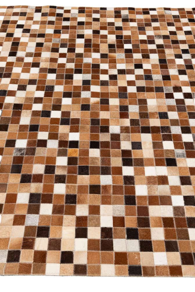 4' 9 x 6' 9 Cowhide Stocks Rug