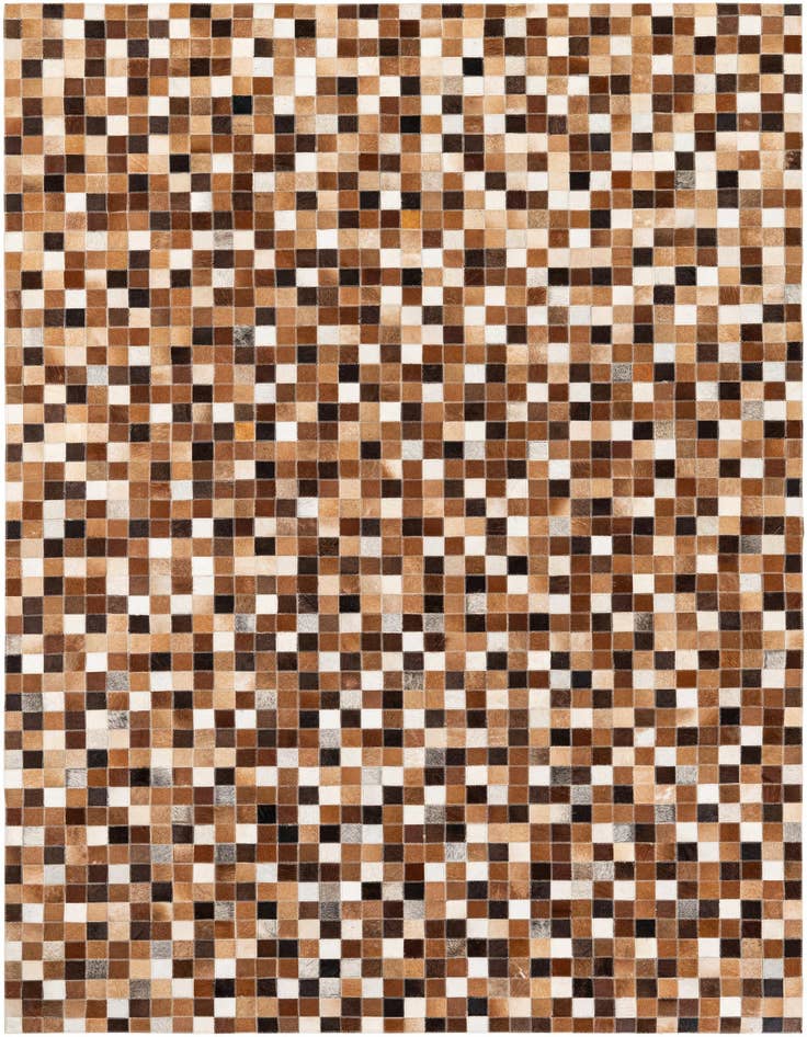Detail image of 4' 9 x 6' 9 Cowhide Stocks Rug