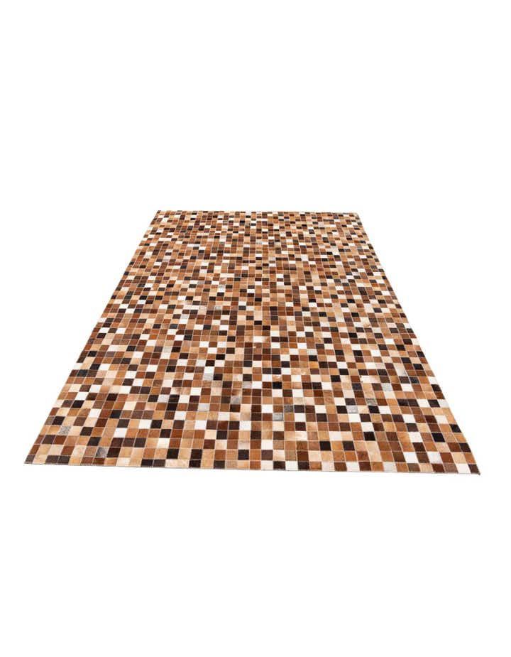 4' 9 x 6' 8 Cowhide Stocks Rug