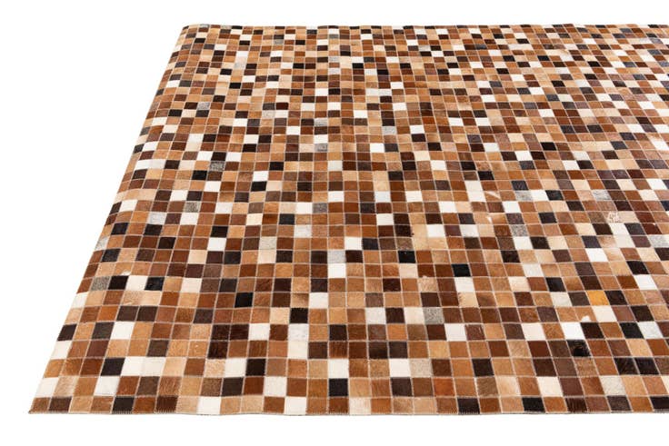 Detail image of 4' 9 x 6' 8 Cowhide Stocks Rug