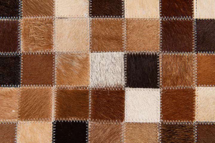4' 9 x 6' 8 Cowhide Stocks Rug