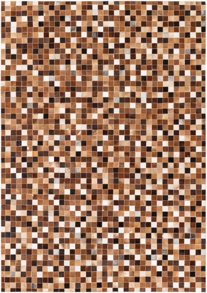 Detail image of 4' 9 x 6' 8 Cowhide Stocks Rug