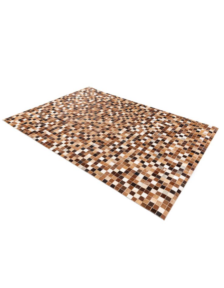 Detail image of 4' 8 x 6' 8 Cowhide Stocks Rug