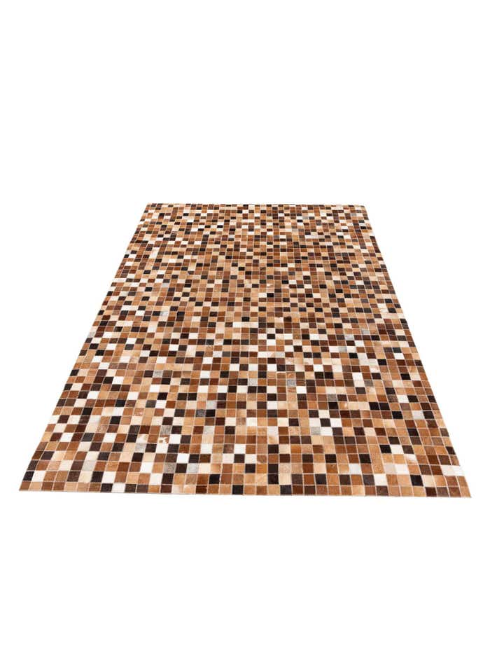 4' 8 x 6' 8 Cowhide Stocks Rug