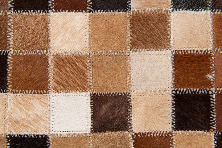 4' 8 x 6' 8 Cowhide Stocks Rug