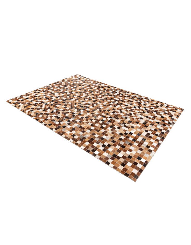 Detail image of 4' 8 x 6' 7 Cowhide Stocks Rug