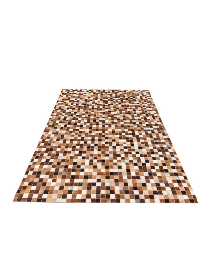 Detail image of 4' 8 x 6' 7 Cowhide Stocks Rug