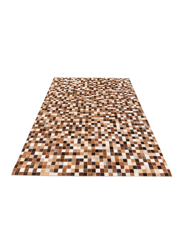 4' 8 x 6' 7 Cowhide Stocks Rug