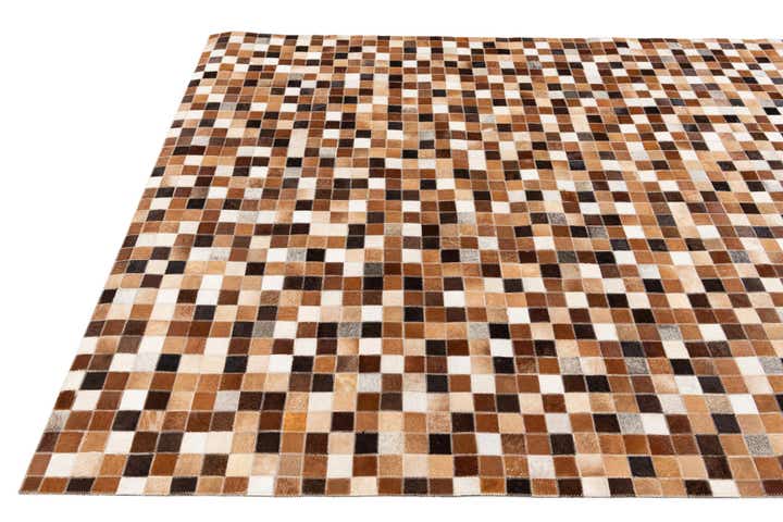 4' 8 x 6' 7 Cowhide Stocks Rug