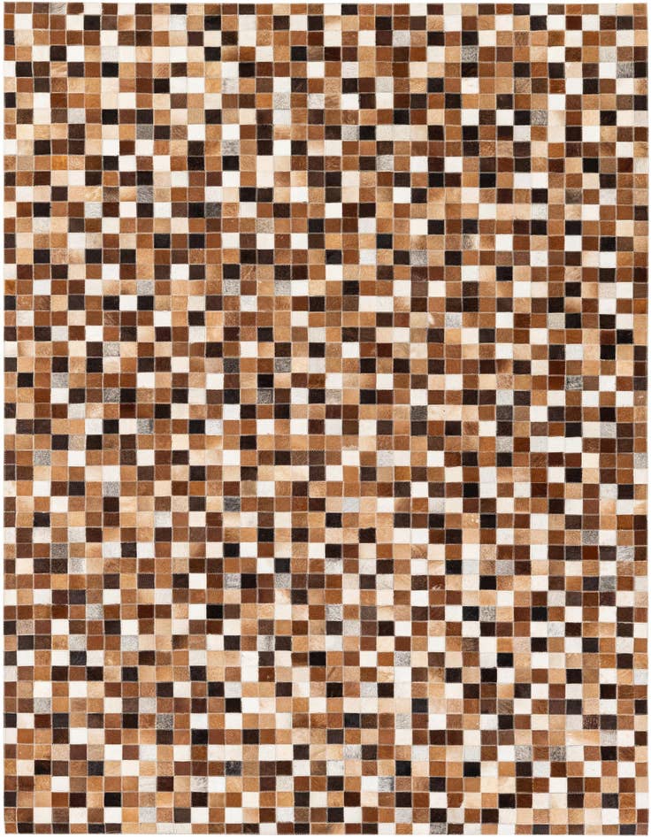 Detail image of 4' 8 x 6' 7 Cowhide Stocks Rug