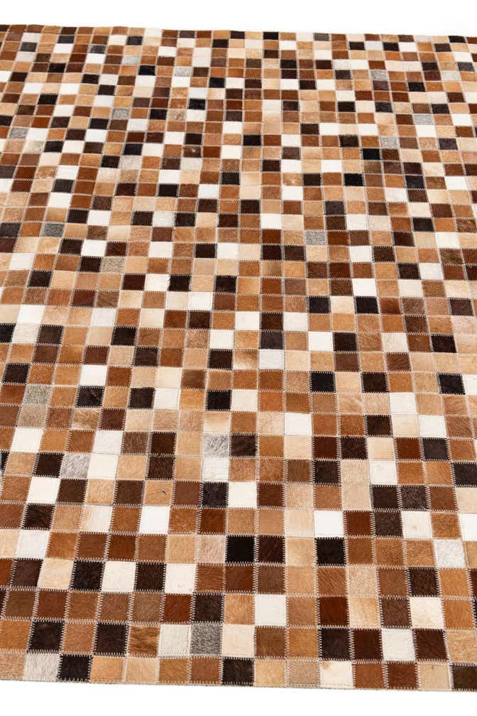 4' 7 x 6' 7 Cowhide Stocks Rug