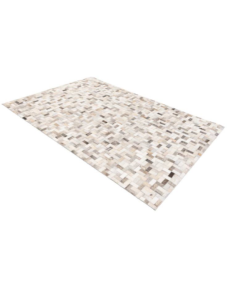 Detail image of 4' 6 x 6' 6 Cowhide Stocks Rug