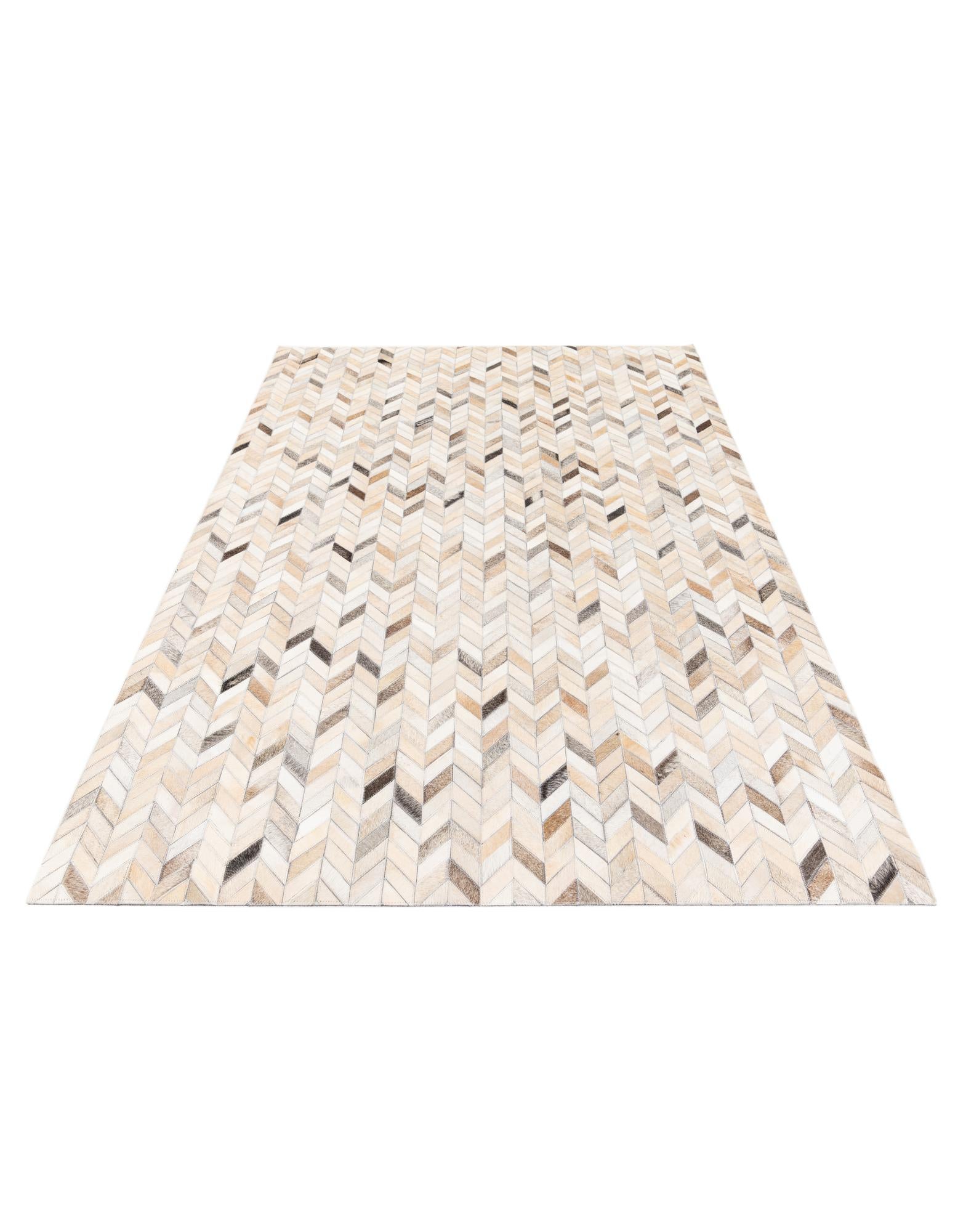 4' 9 x 6' 8 Cowhide Stocks Rug