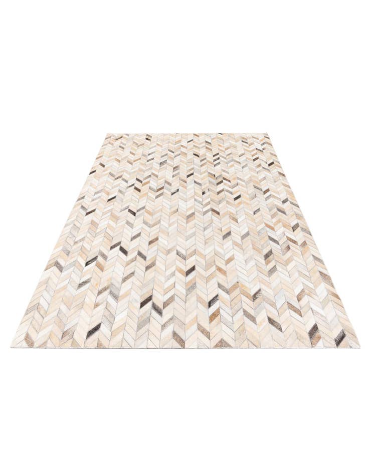 Detail image of 4' 9 x 6' 8 Cowhide Stocks Rug