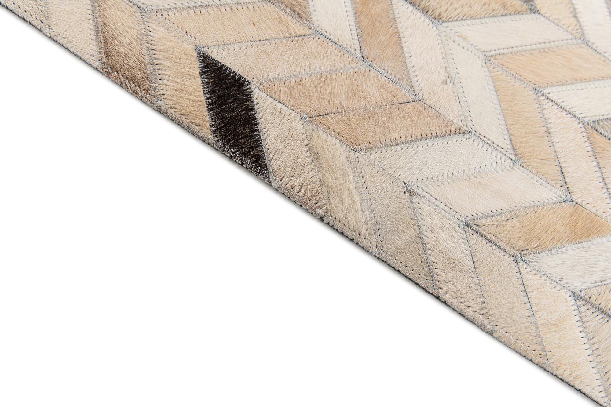 4' 9 x 6' 8 Cowhide Stocks Rug