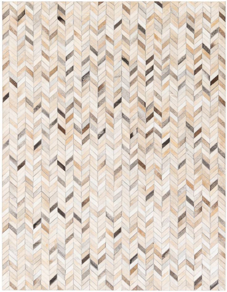 Detail image of 4' 9 x 6' 8 Cowhide Stocks Rug