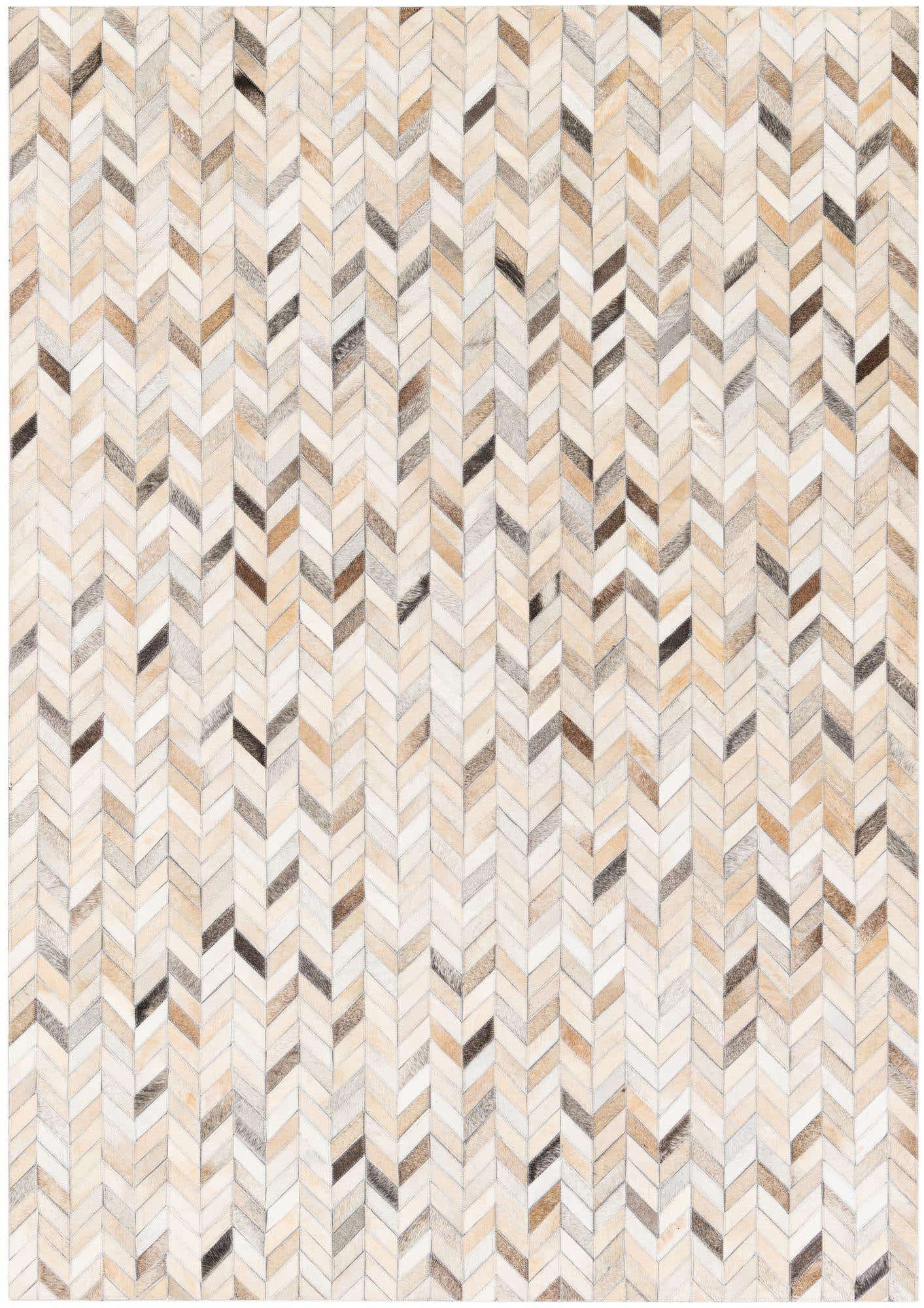 4' 9 x 6' 8 Cowhide Stocks Rug