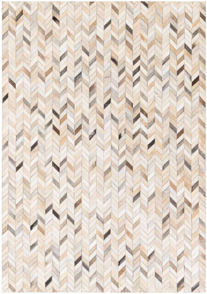 4' 9 x 6' 8 Cowhide Stocks Rug