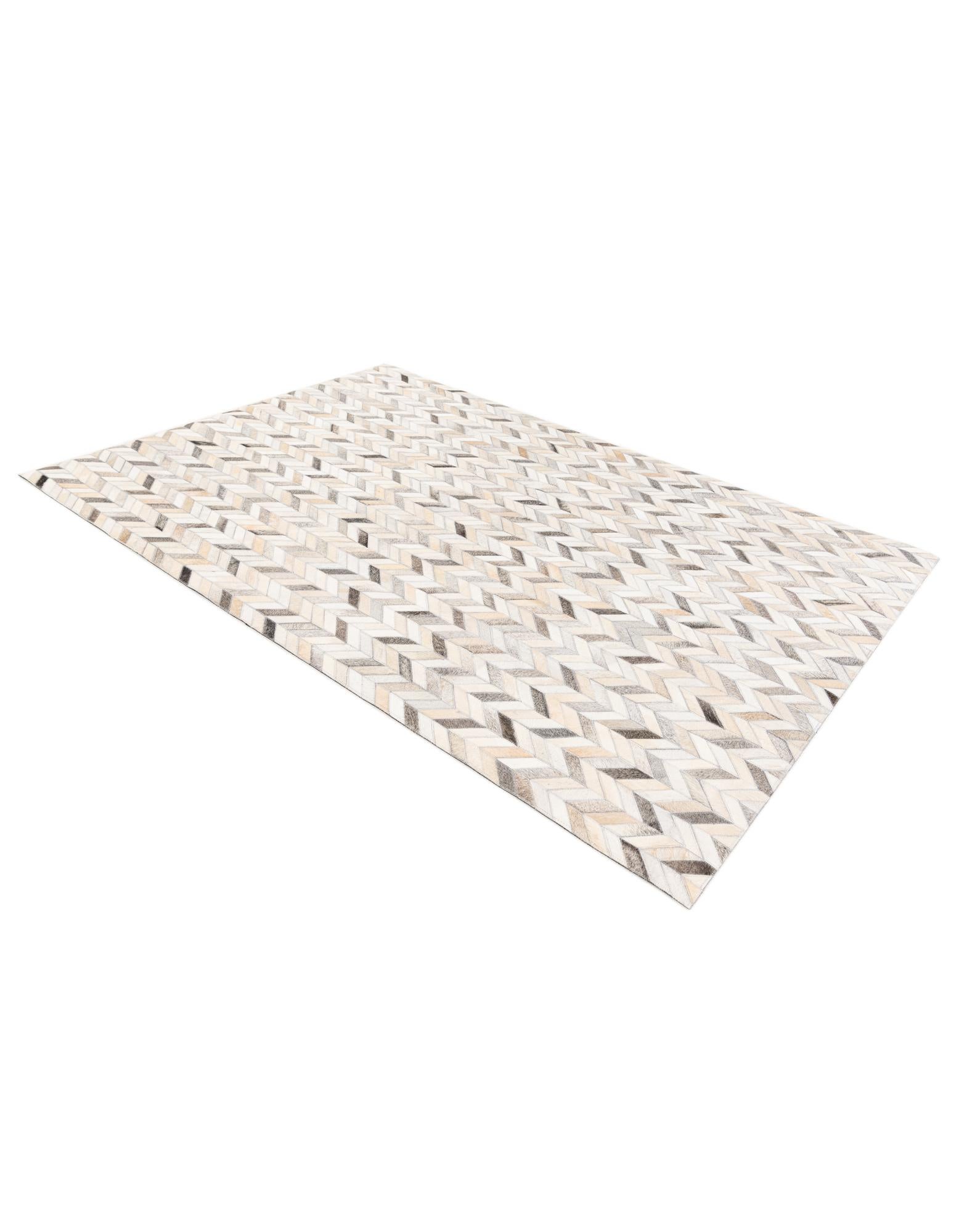 4' 7 x 6' 7 Cowhide Stocks Rug