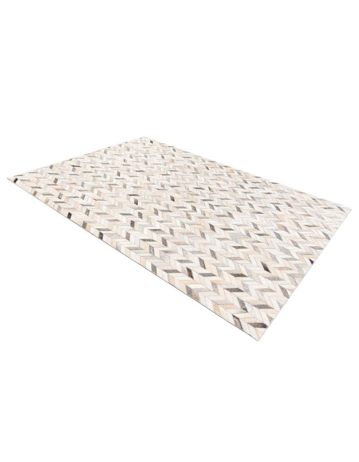 Detail image of 4' 7 x 6' 7 Cowhide Stocks Rug