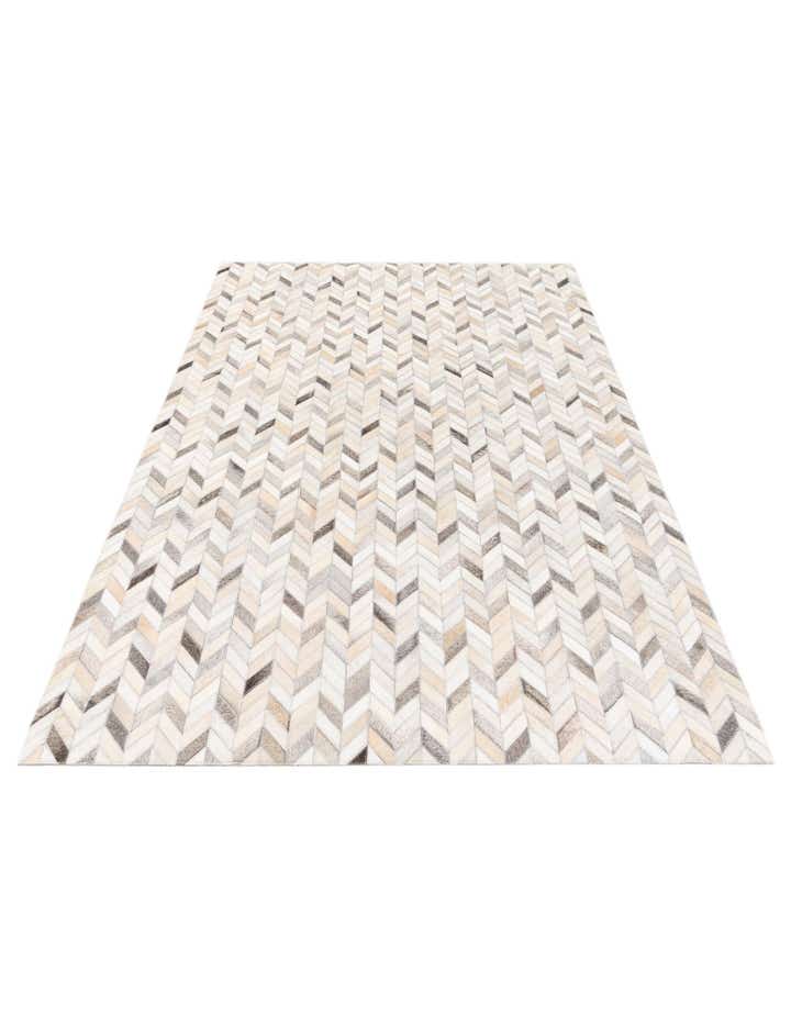 4' 7 x 6' 7 Cowhide Stocks Rug