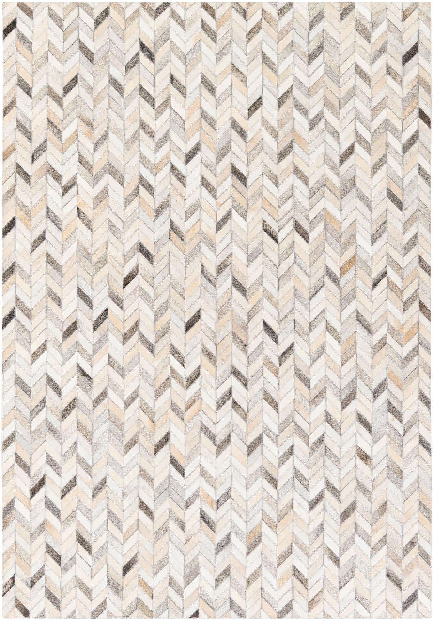 4' 7 x 6' 7 Cowhide Stocks Rug