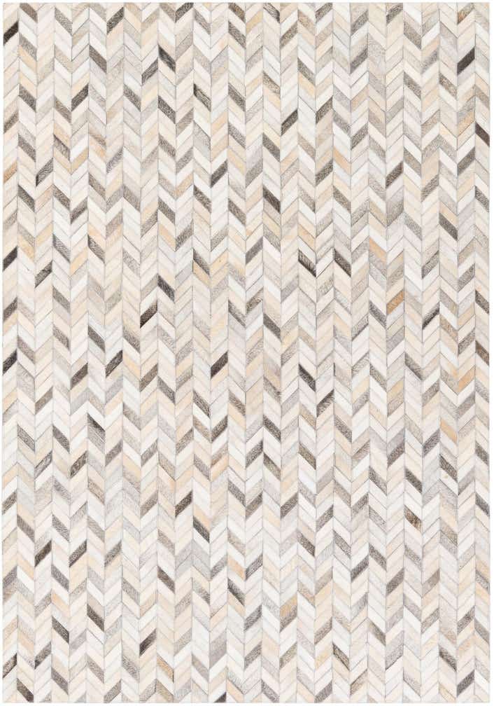 4' 7 x 6' 7 Cowhide Stocks Rug