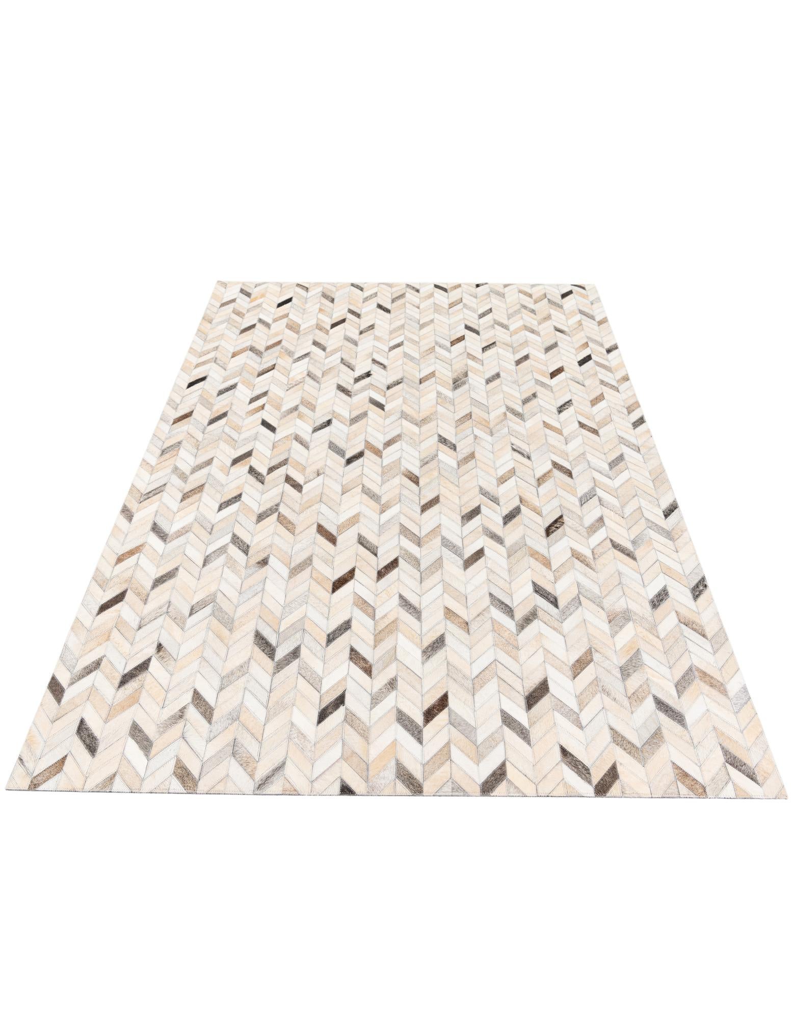 4' 8 x 6' 7 Cowhide Stocks Rug