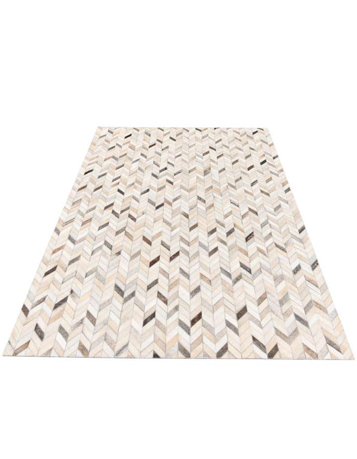 4' 8 x 6' 7 Cowhide Stocks Rug