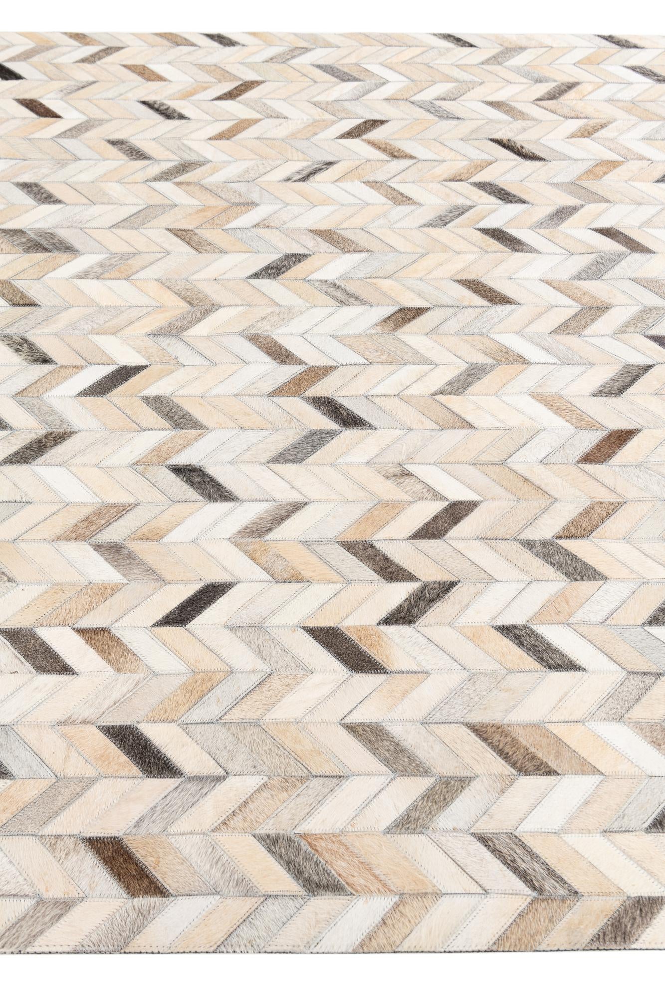 4' 8 x 6' 7 Cowhide Stocks Rug