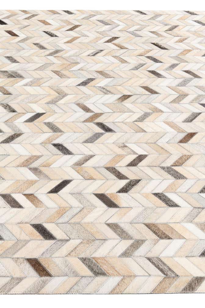 4' 8 x 6' 7 Cowhide Stocks Rug