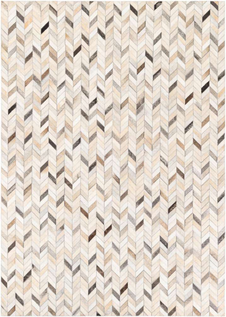 4' 8 x 6' 7 Cowhide Stocks Rug