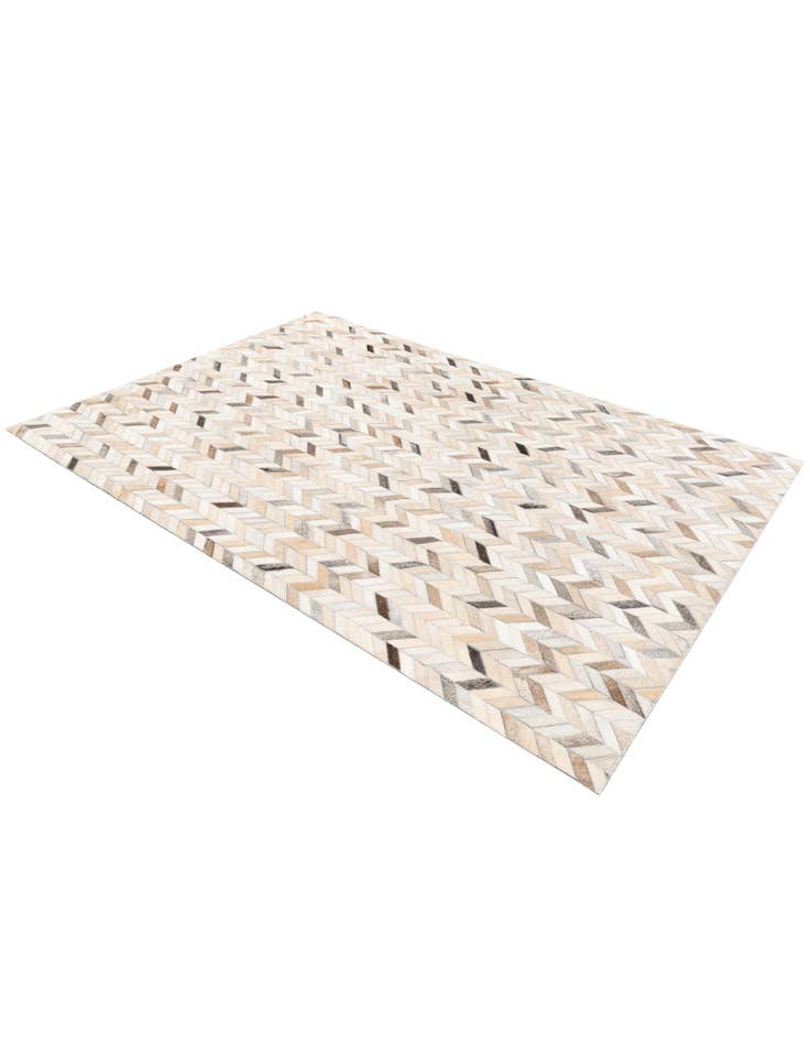 Detail image of 4' 8 x 6' 8 Cowhide Stocks Rug