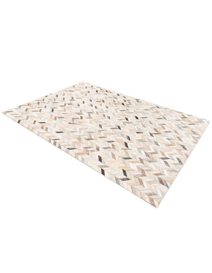 4' 8 x 6' 8 Cowhide Stocks Rug
