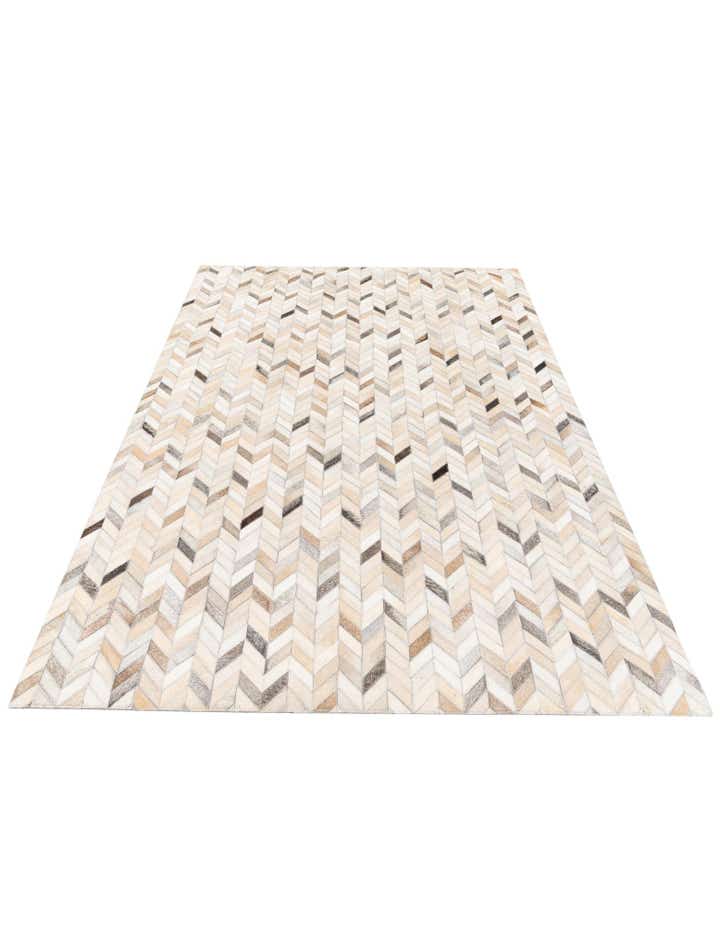 4' 8 x 6' 8 Cowhide Stocks Rug