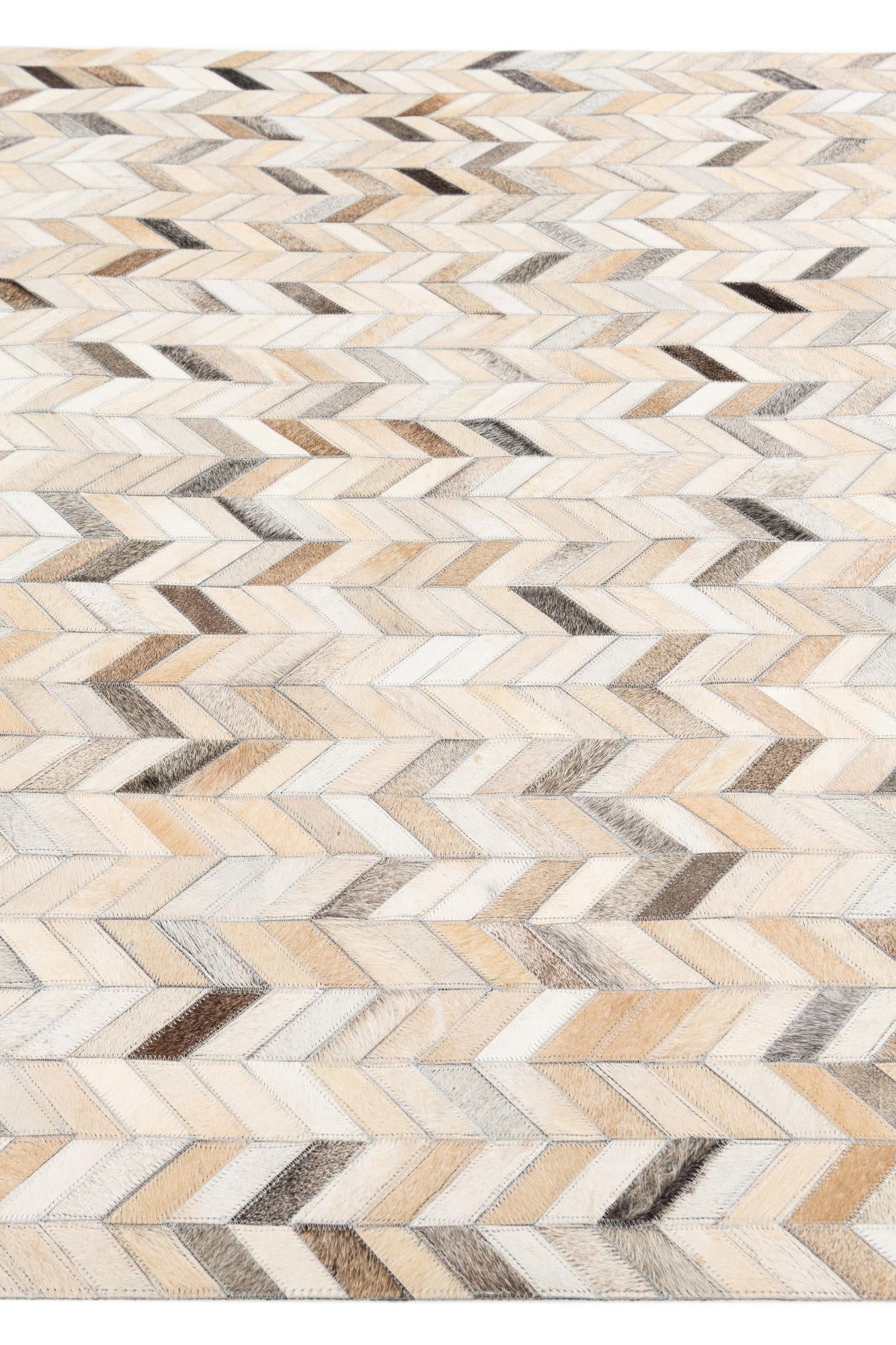4' 8 x 6' 8 Cowhide Stocks Rug