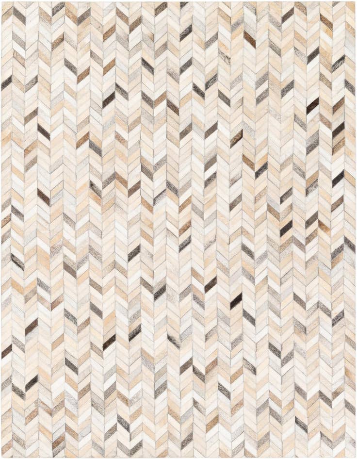Detail image of 4' 8 x 6' 8 Cowhide Stocks Rug