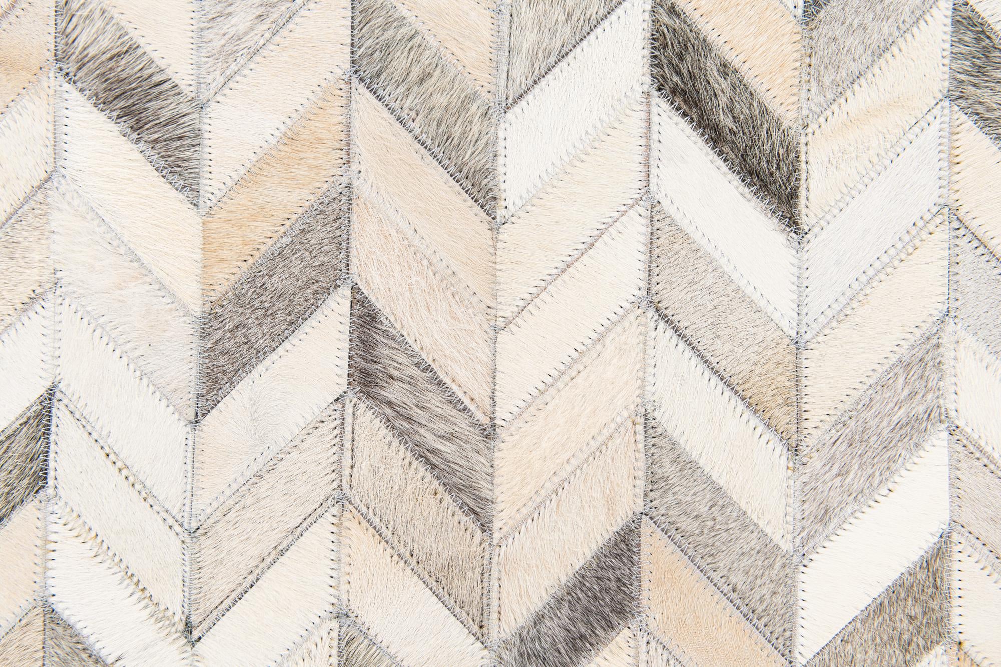 4' 7 x 6' 8 Cowhide Stocks Rug
