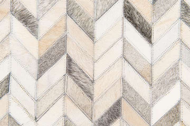 4' 7 x 6' 8 Cowhide Stocks Rug
